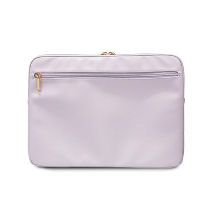 Guess Triangle 4G Sleeve - Nešiojamojo kompiuterio dėklas 13" / 14" (violetinis)