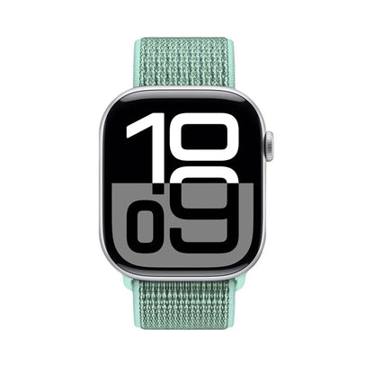 Crong Nailono sportinė apyrankė, skirta Apple Watch 38/40/41/42 mm (Atlantinis žalias)