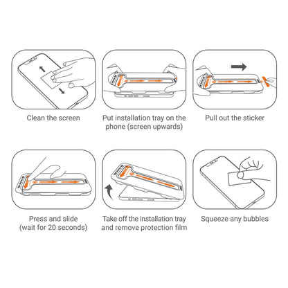 Crong EasyShield 2 dalys - Grūdintas stiklas iPhone 14 Pro (2 vnt.)
