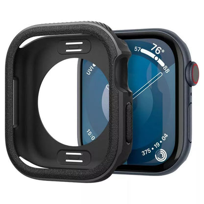 Spigen Caseology Vault – „Apple Watch 10“ 46 mm dėklas (matinė juoda)