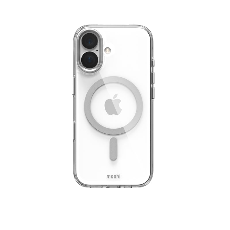 Moshi iGlaze MagSafe dėklas iPhone 17 (Luna Silver)