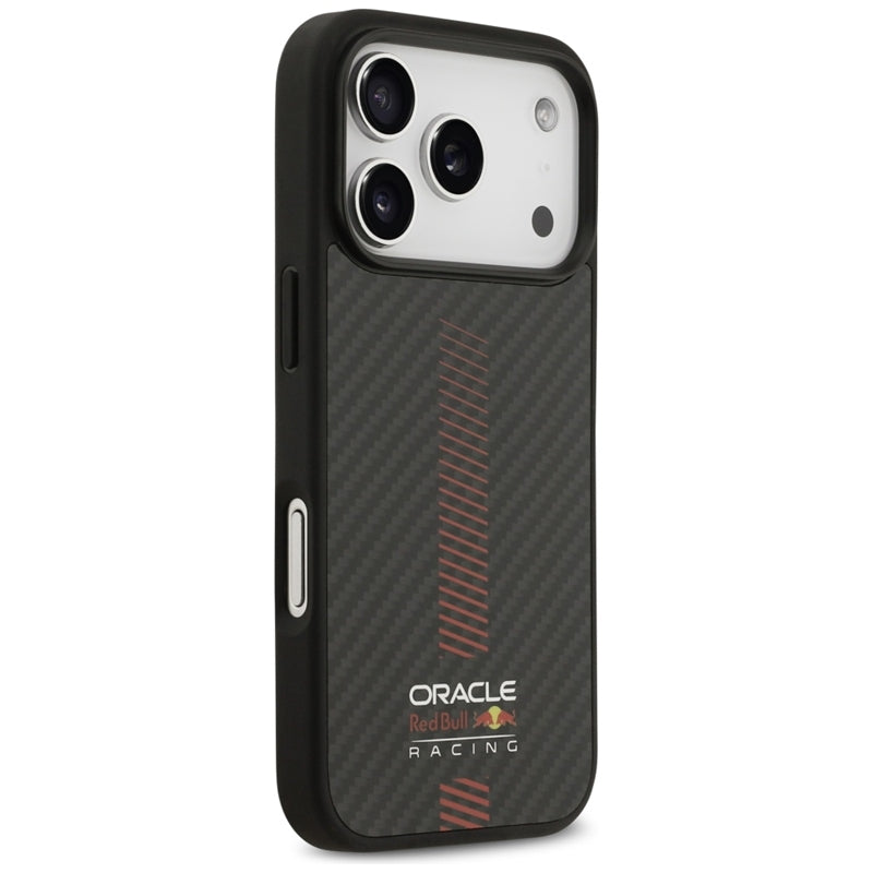 Red Bull Kevlar Powerbar MagSafe - iPhone 17 Pro dėklas (juodas)