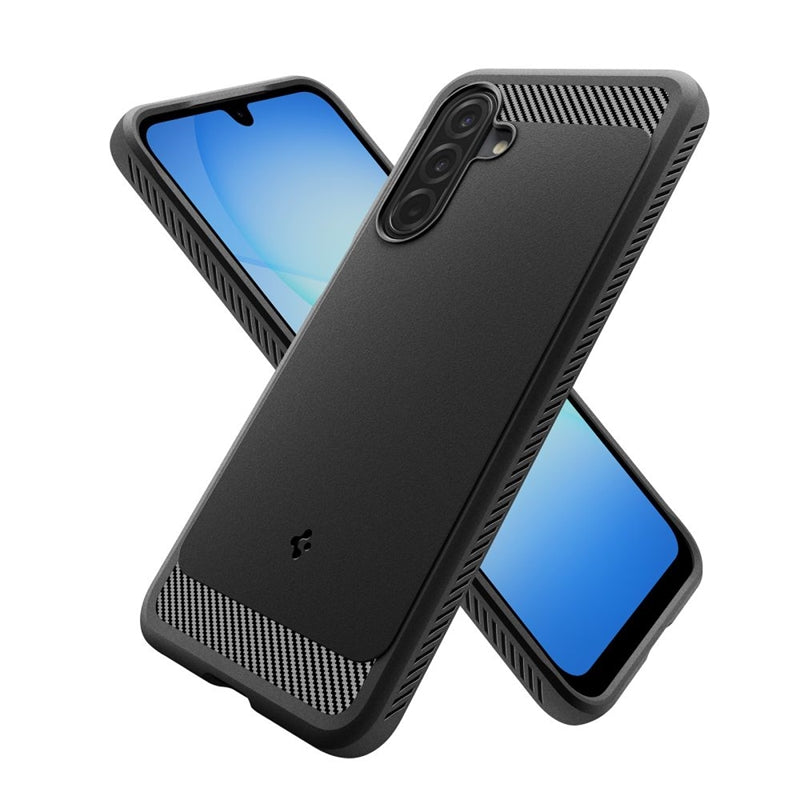 Spigen Rugged Armor - Dėklas, skirtas Samsung Galaxy A17 4G / 5G (Juodas)
