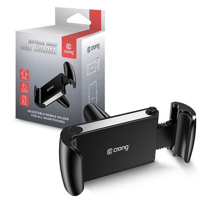 Crong Universal Smart Car Holder - Universalus automobilinis telefono laikiklis 4-6.7" (juodas)