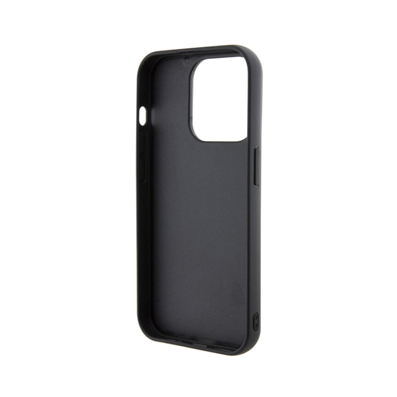 Karl Lagerfeld 3D guminis „Multi Logo“ – dėklas, skirtas „iPhone 15 Pro“ (juoda)
