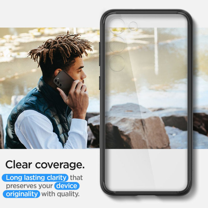 Spigen Ultra Hybrid – dėklas, skirtas „Samsung Galaxy S23“ („Matte Black“)
