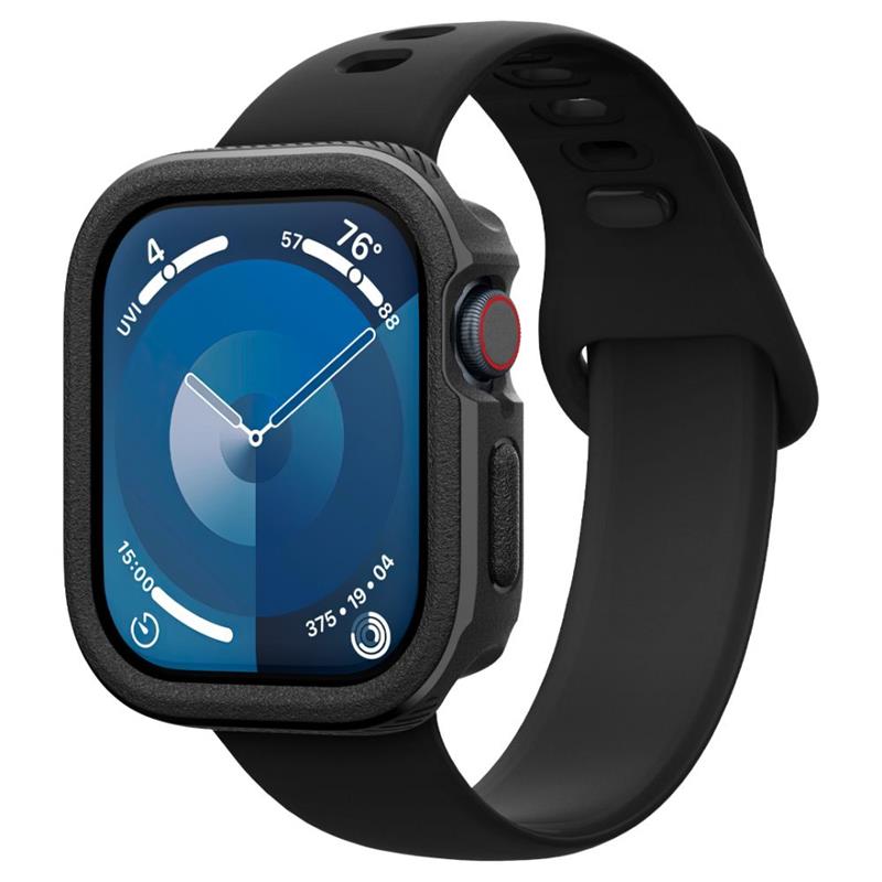 Spigen Caseology Vault – „Apple Watch 10“ 46 mm dėklas (matinė juoda)