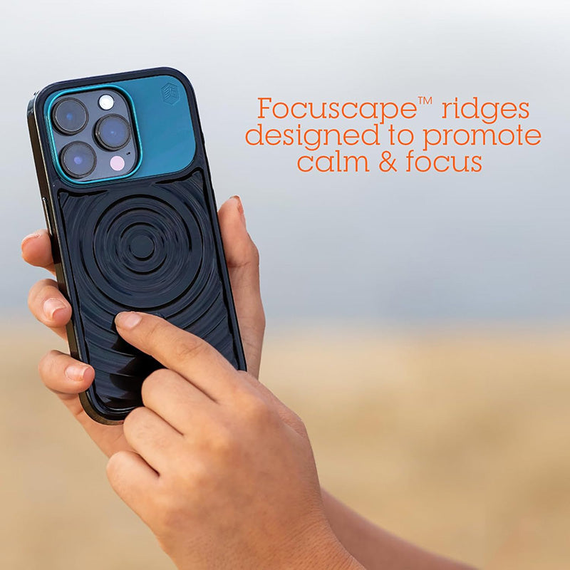 STM Reawaken Ripple MagSafe - Dėklas, skirtas „iPhone 15“ (juoda / „Atlantic“)