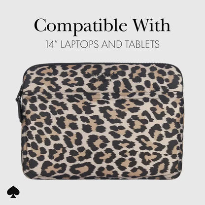 Kate Spade New York Pūstas dėklas – MacBook Pro 14 colių / nešiojamojo kompiuterio 14 colių dangtelis (klasikinis leopardas)