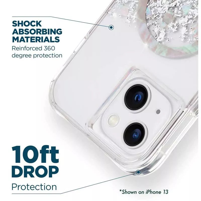 Case-Mate Karat MagSafe – dėklas su perlamutro dekoru iPhone 14 Plus (A Touch of Pearl)