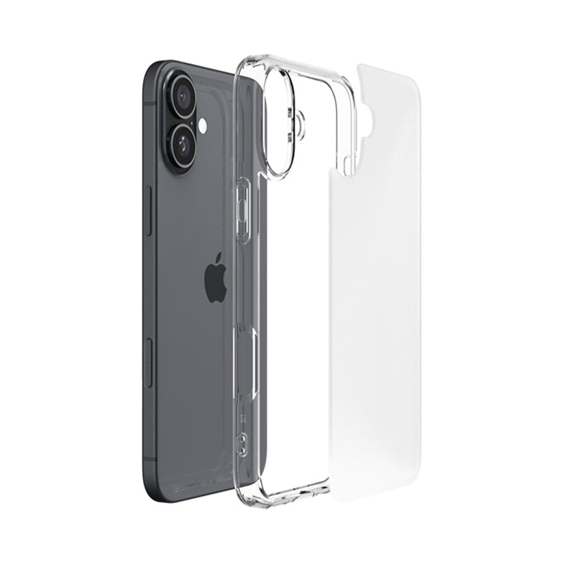 Spigen Ultra Hybrid – dėklas iPhone 16 (šviesiai skaidrus)