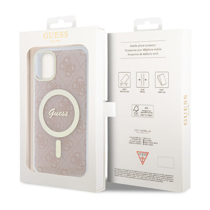 Guess 4G MagSafe – dėklas iPhone 11 (rožinė)