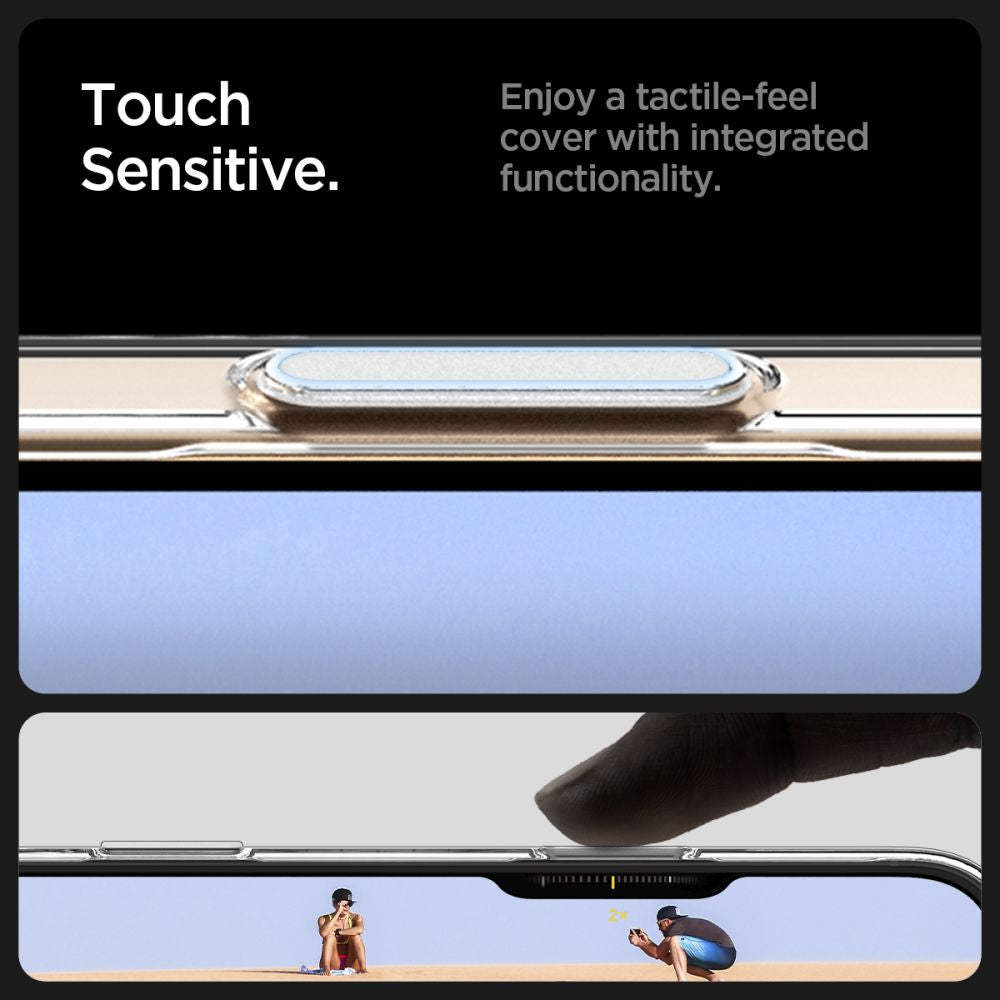 Spigen Thin Fit T Mag MagSafe dėklas iPhone 16 Pro Max (Skaidrus / Baltas)