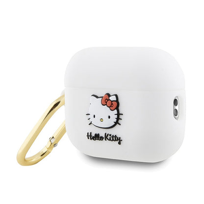 Hello Kitty Silikoninis 3D „Kitty“ galvos dėklas – „AirPods Pro 2“ (baltas)