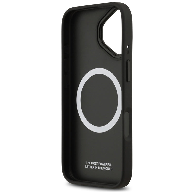BMW M Tricolor Metal Logo MagSafe - iPhone 17 dėklas (Pilka)