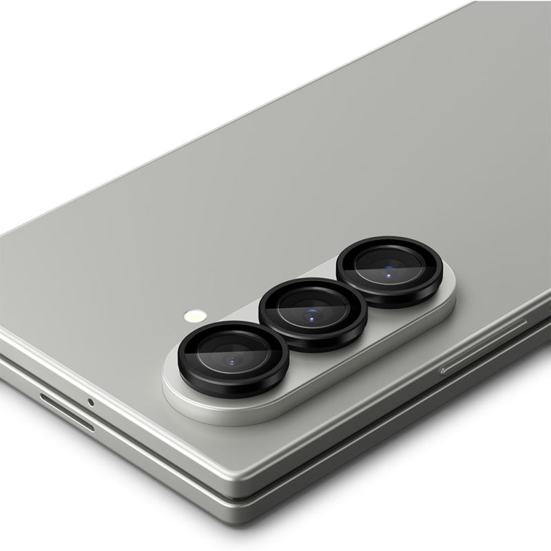 Spigen Optik Pro HD GLAS.TR EZ Fit fotoaparato apsauga 2 vnt. – lęšių apsauga, skirta „Samsung Galaxy Z Fold 7“ (2 vnt.) (juoda)