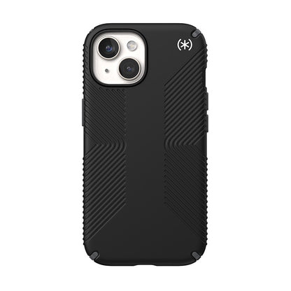 Speck Presidio2 Grip Magsafe - dėklas iPhone 17e / 16e / 15 / 14 / 13 (juodas / akmens pilkumo / baltas)