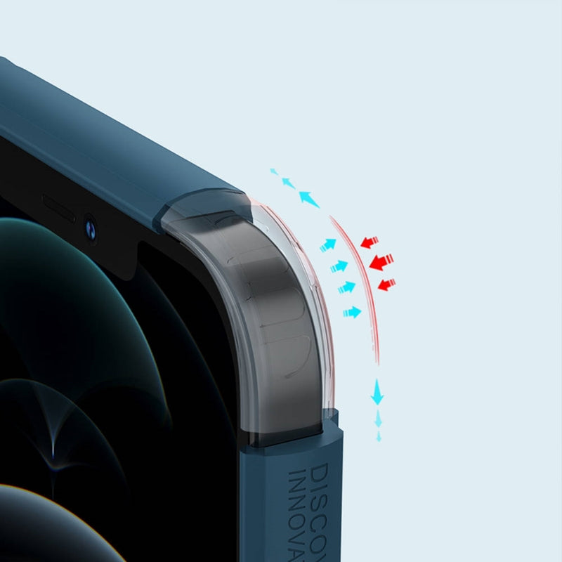 Nillkin Super Frosted Shield Pro - dėklas, skirtas Apple iPhone 13 Pro Max (mėlynas)