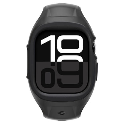 Spigen Liquid Air Pro – dirželis su dėklu, skirtu Apple Watch 10 46 mm (matinė juoda)