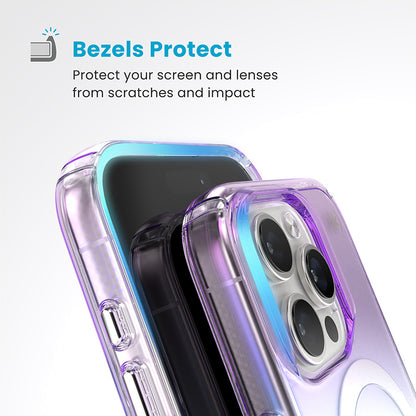 Speck Presidio2 Lux MagSafe - iPhone 16 Pro dėklas (Amazing Purple / Clear)