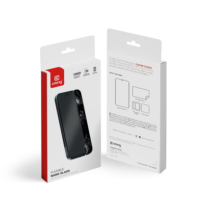 Crong Nano Glass - Sudenimui atsparus hibridinis stiklas iPhone 16 Plus / iPhone 15 Plus