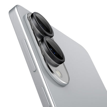 Spigen Optik Pro GLAS.TR EZ Fit kameros apsauga (2 vnt.) - lęšio apsauga, skirta Samsung Galaxy S25 Edge (2 vnt.) (juoda)
