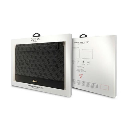 Guess 4G Stripe Metal Logo kompiuterio dėklas - 14 colių nešiojamojo kompiuterio dėklas (juodas)
