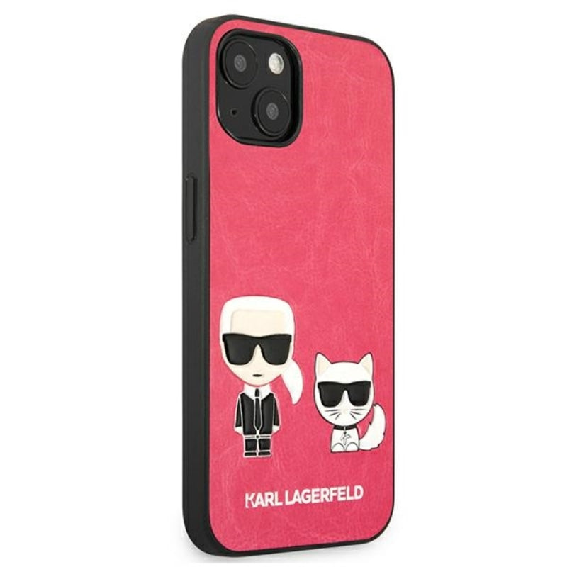 Karl Lagerfeld PU od odos Karl & Choupette Embossed - D
klas iPhone 13 Mini (Fuksija)