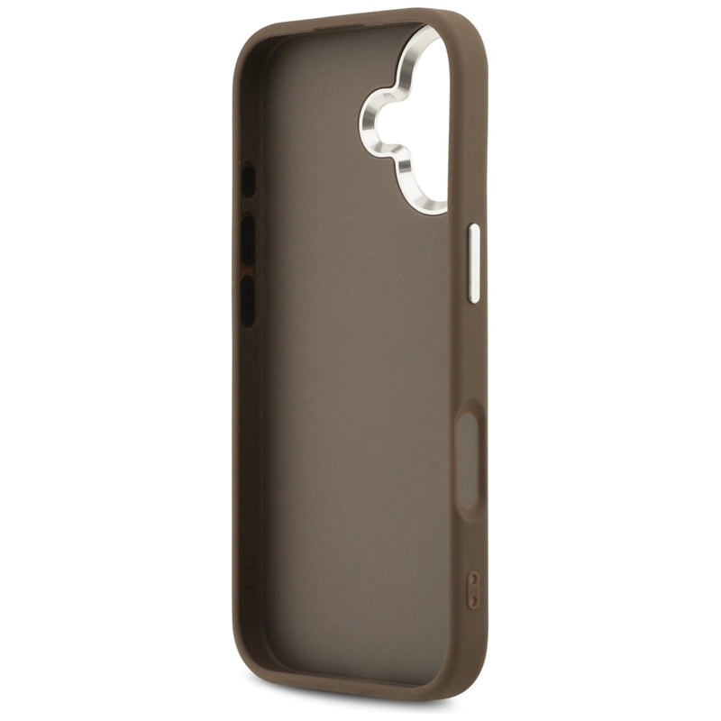 Guess 4G Big 4G Classic Logo dėklas iPhone 17 (Ruda / Sidabrinė)