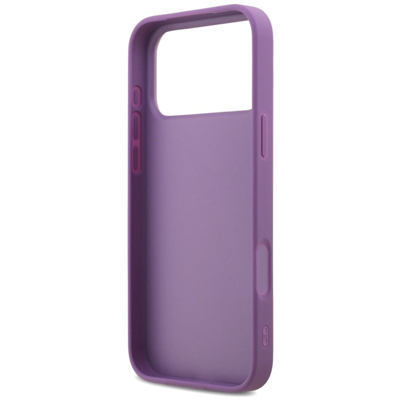 Guess Fiksuotas Blizgučių Dydis 4G - Dėklas iPhone 17 Pro Max (alyvinis)