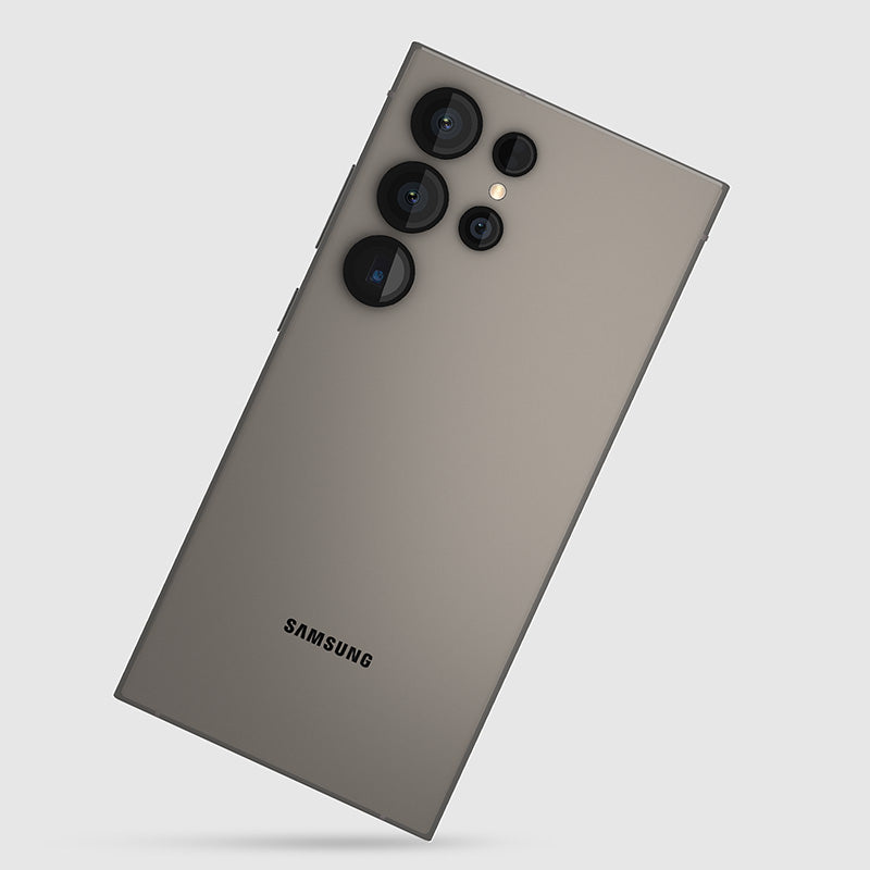 Case-Mate aliuminio žiedinis lęšių apsaugos stiklas – apsauginis stiklas Samsung Galaxy S24 Ultra kameros lęšiui (juodas)