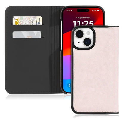 Kate Spade New York Wrap Folio dėklas – odinis atverčiamas dėklas, skirtas „iPhone 15“ (šviesiai pergamentinė)