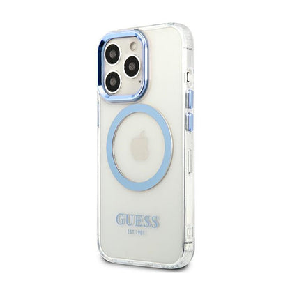 Guess Metal Outline MagSafe – "Clear" dėklas, skirtas "iPhone 13 Pro"
