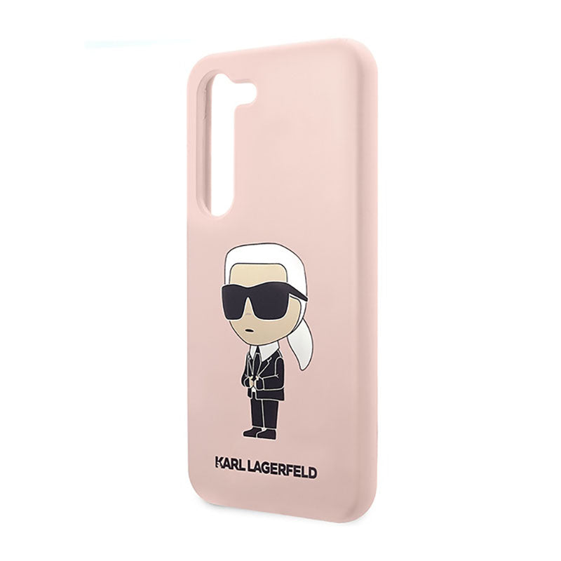 Karl Lagerfeld silikoninis NFT Ikonik – dėklas, skirtas Samsung Galaxy S23 (rožinis)