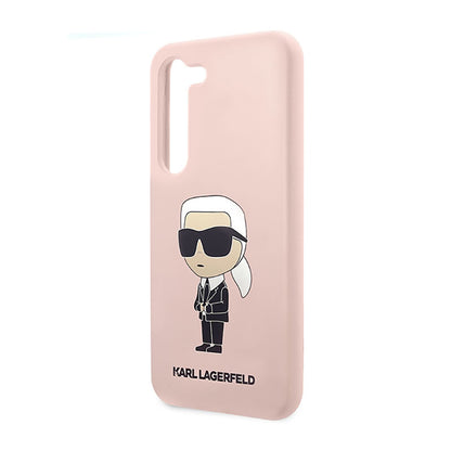 Karl Lagerfeld silikoninis NFT Ikonik – dėklas, skirtas Samsung Galaxy S23 (rožinis)