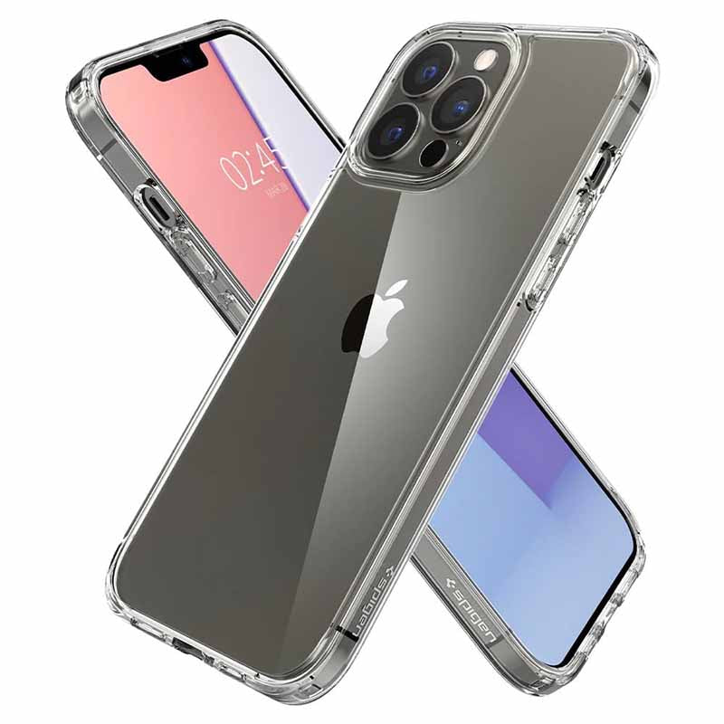 Spigen Ultra Hybrid – dėklas, skirtas „iPhone 13 Pro Max“ (skaidrus)