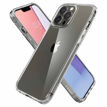 Spigen Ultra Hybrid – dėklas, skirtas „iPhone 13 Pro Max“ (skaidrus)
