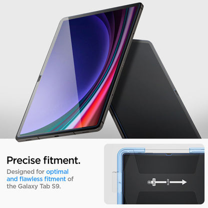 Spigen GLAS.TR EZ FIT - Grūdintas stiklas, skirta Samsung Galaxy Tab S9 11" / S9 FE / S10 FE / S10 Lite 10.9" X710 / X716B / X510 / X516B / X520 / X526 / X400 / X406B
