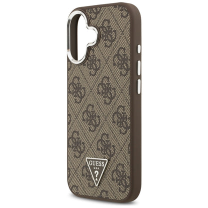 Guess 4G Triangle Logo MagSafe dėklas iPhone 17 (rudas)