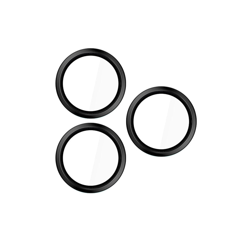 3mk HARDY Pro apsauga objektyvui - Kameros objektyvo stiklas, skirtas iPhone 17 Pro / iPhone 17 Pro Max (Juodas)