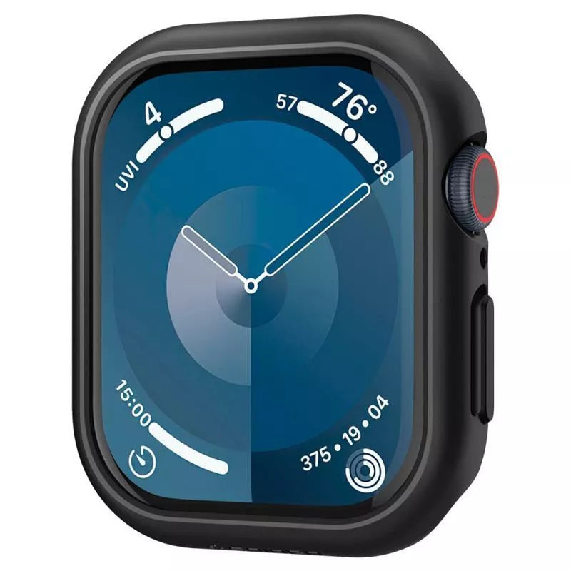 Spigen Thin Fit – dėklas, skirtas Apple Watch 10 46 mm (juoda spalva)