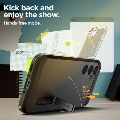 Spigen Tough Armor – dėklas, skirtas Samsung Galaxy A35 5G (Juoda)