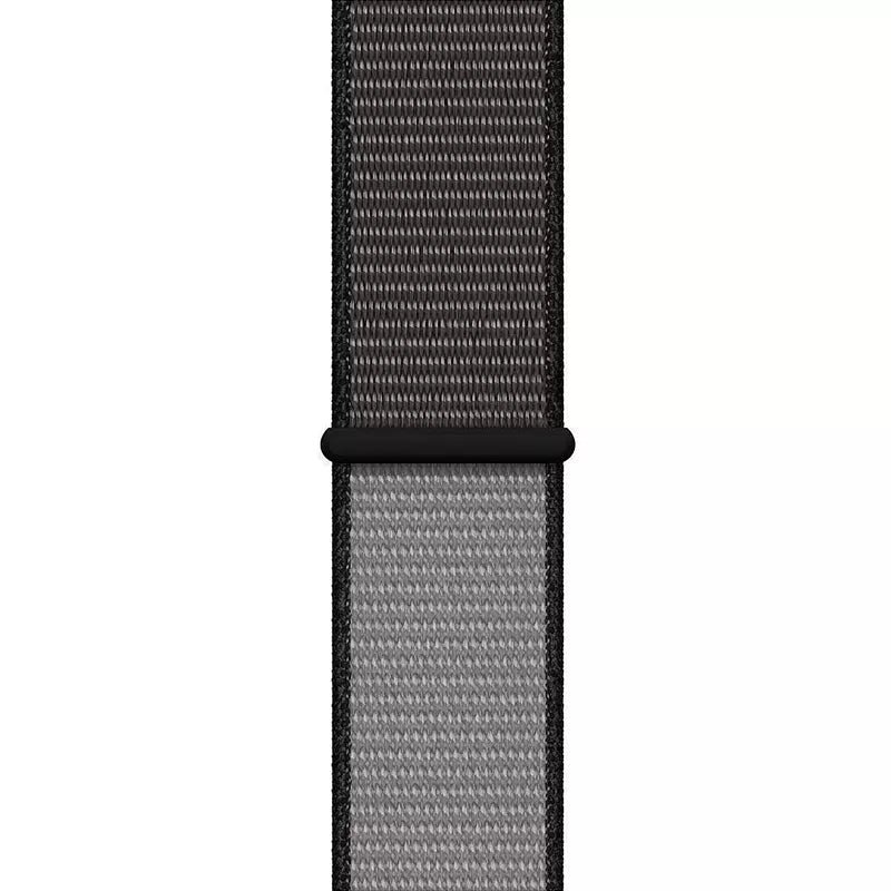 Crong Nylon - sportinė apyrankė, skirta „Apple Watch“ 44/45/46/49 mm (naktinė pilka)