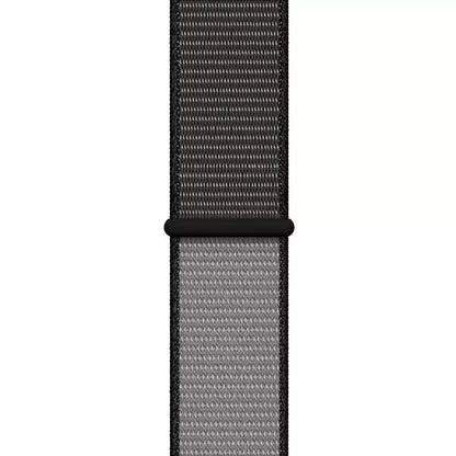 Crong Nylon - sportinė apyrankė, skirta „Apple Watch“ 44/45/46/49 mm (naktinė pilka)