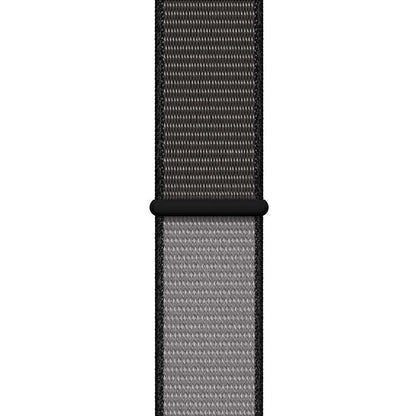 Crong Nylon - sportinė apyrankė, skirta „Apple Watch“ 44/45/46/49 mm (naktinė pilka)