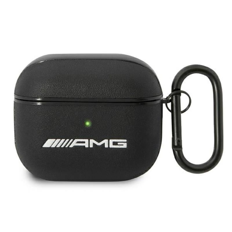 AMG Leather Big Logo – dėklas „Apple AirPods 3“ (juodas)