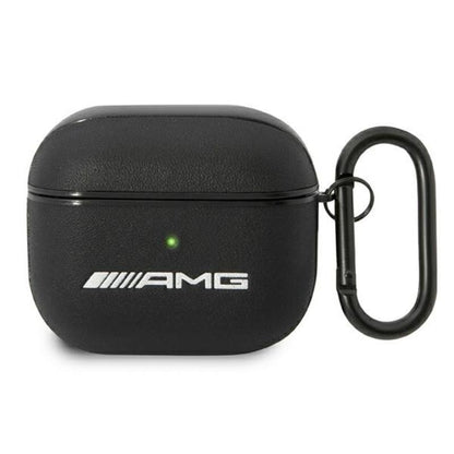 AMG Leather Big Logo – dėklas „Apple AirPods 3“ (juodas)