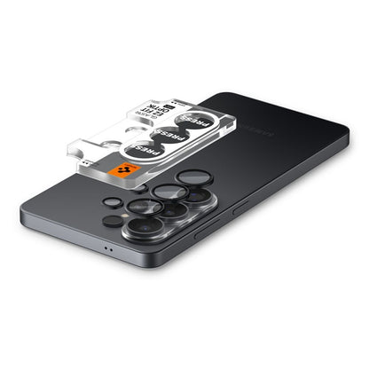 Spigen Optik Pro HD GLAS.TR EZ Fit kameros apsauga 2 vnt. – Kameros lęšio apsauga, skirta Samsung Galaxy S26 Ultra (2 vnt.)(Juoda)