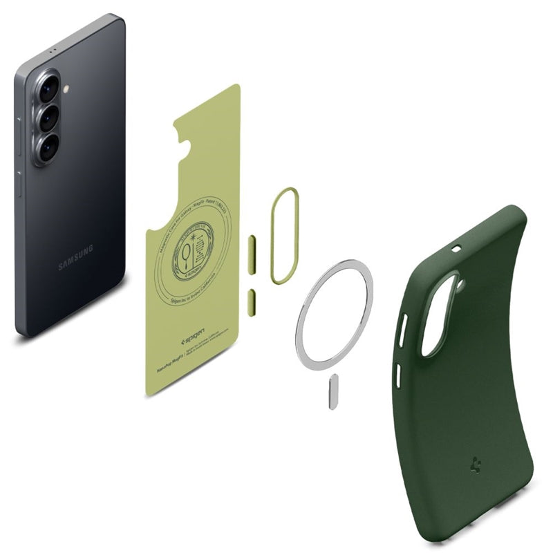 Spigen Nano Pop Mag MagSafe dėklas, skirtas Samsung Galaxy S26 (Avo Green)