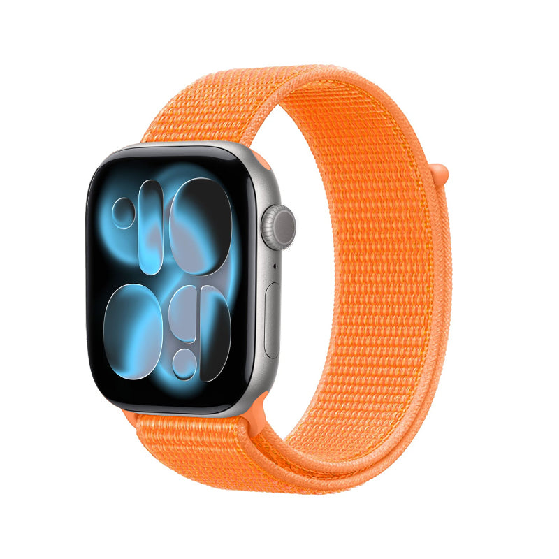 Crong Nailoninis sportinis dirželis Apple Watch 38/40/41/42 mm (Tropinis oranžinis)